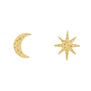 Moon and star earrings by Ottoman Hands